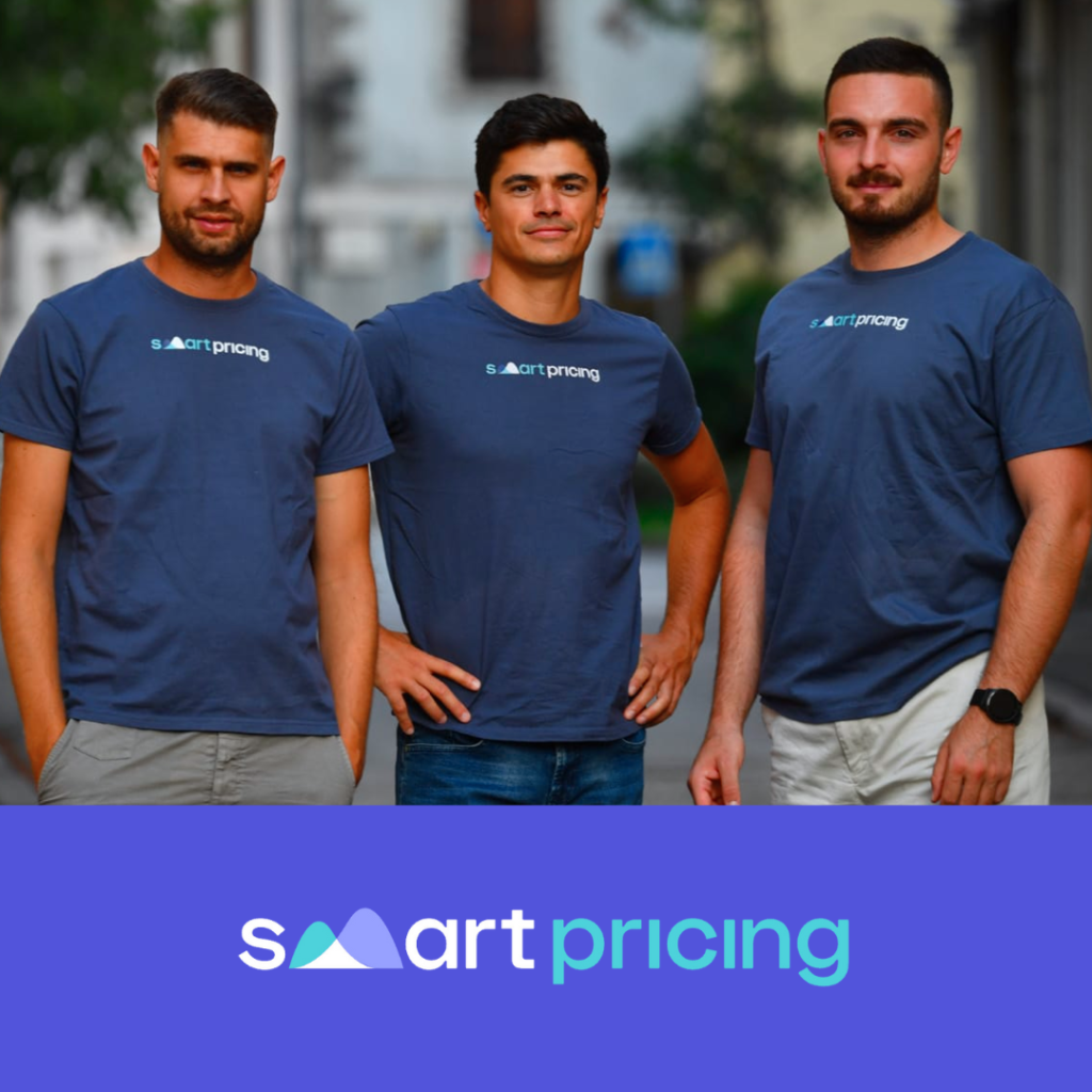 smartpricing founders Luca Rodella, Eugenio Bancaro and Tommaso Centonze