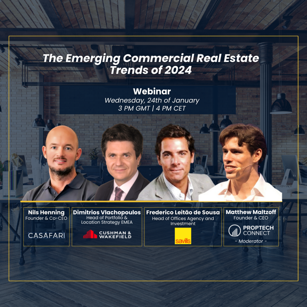 PropTech Connect webinar: Dimitrios Vlachopoulos, Frederico Leitão de Sousa, Nils Henning