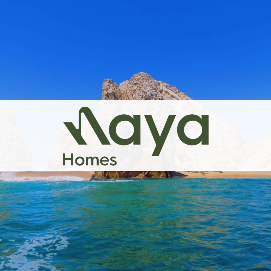 Mexican vacation, overlayed with the Naya Homes logo