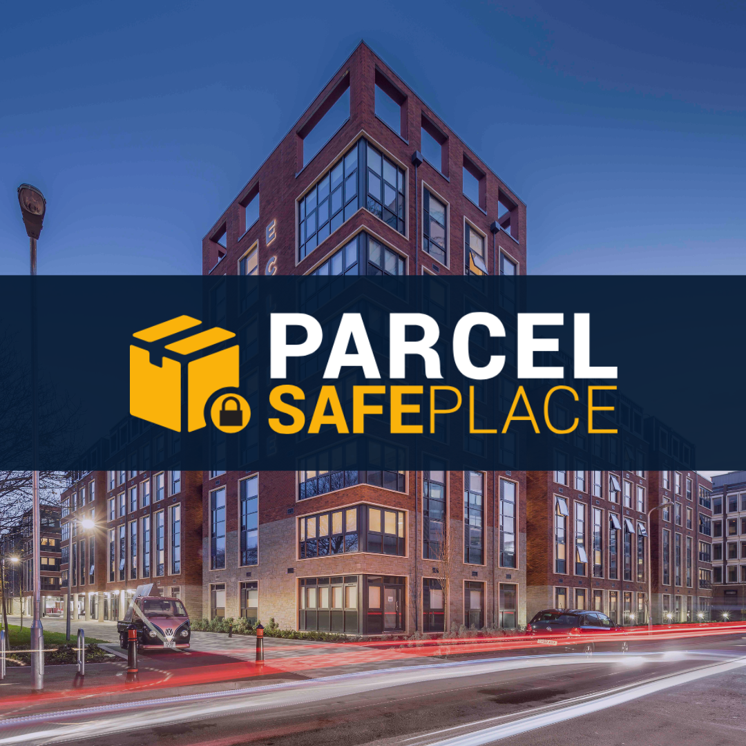 PBSA building with the Parcel SafePlace logo overlayed, following their deals to expand