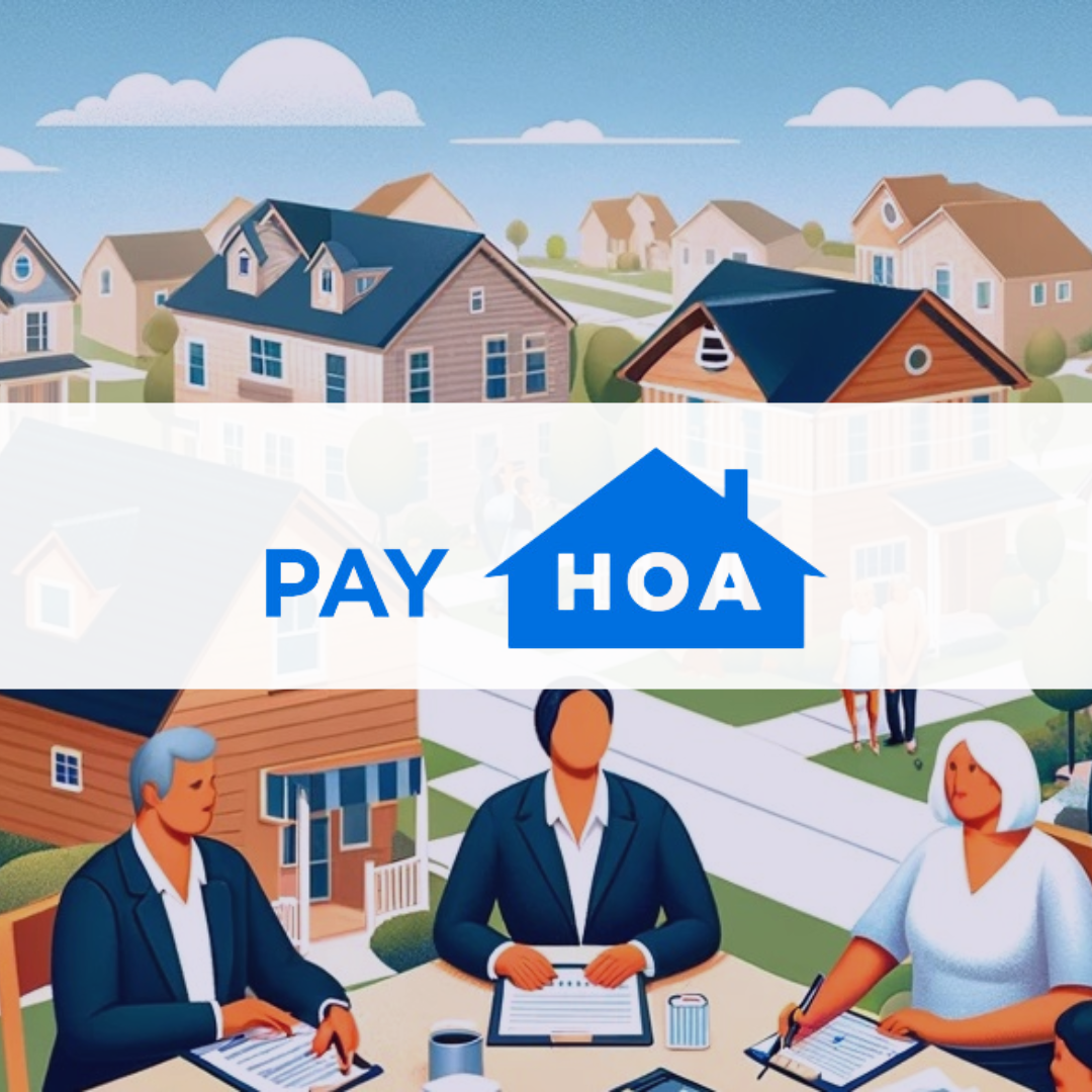 A visualisation of an HOA, with the PayHOA logo overlaid, following their .5m raise