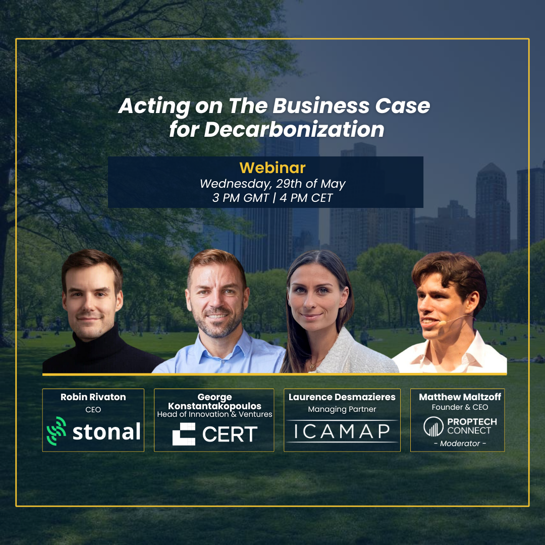 PropTech Connect Webinar: Acting on The Business Case for Decarbonization