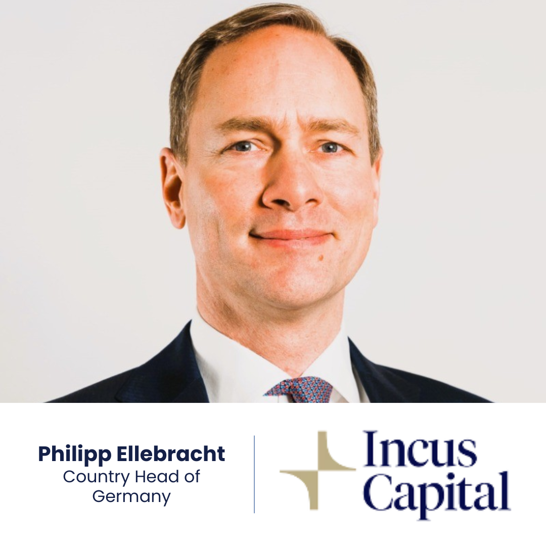 Philipp Ellebracht, new Country Head of Germany for Incus Capital (logo pictured), following their expansion to Germany