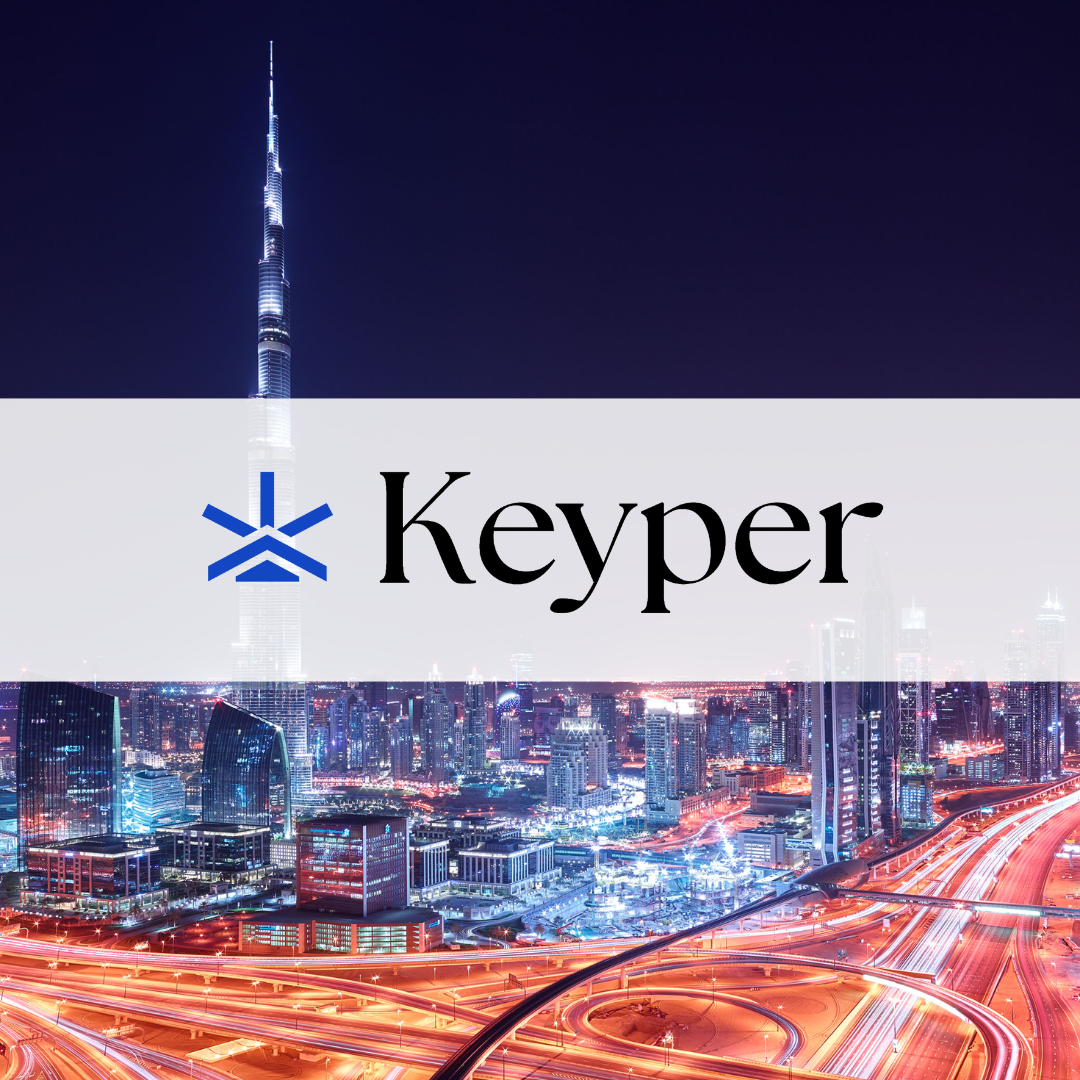 UAE real estate with the Keyper logo overlaid, following their m VC raise