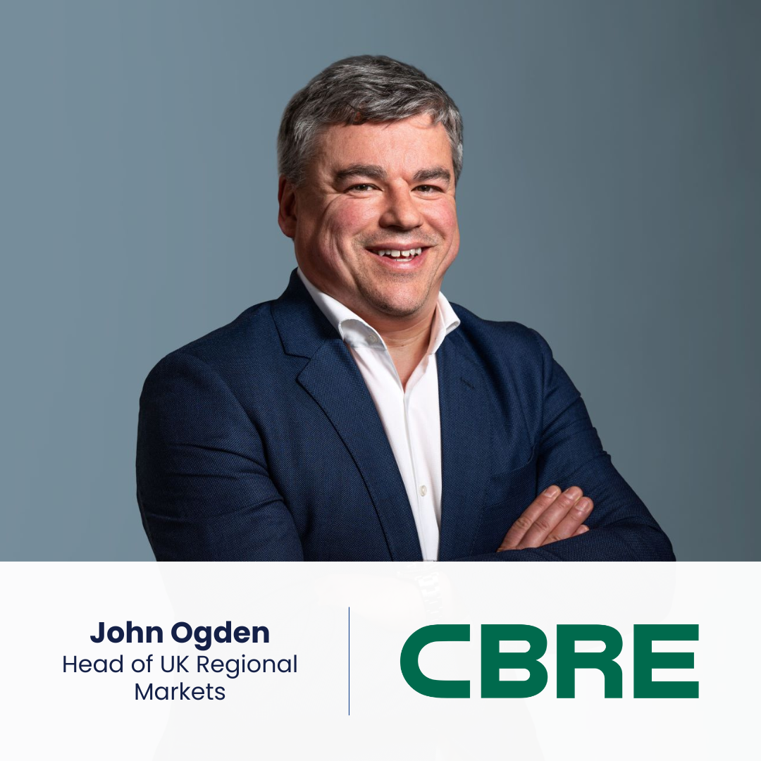 John Ogden, the new Head of UK Regional Markets at CBRE