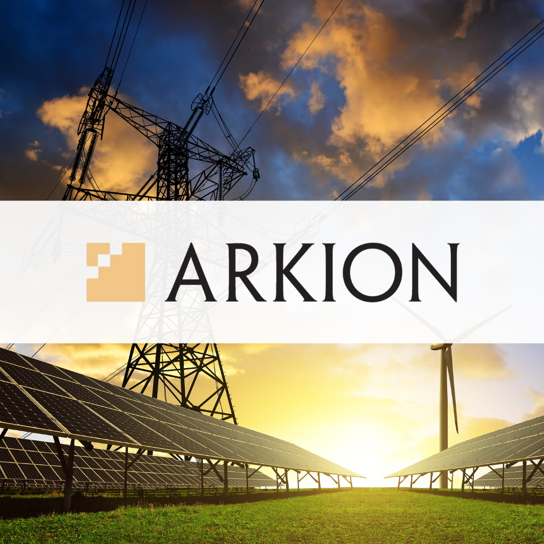 Energy infrastructure with the Arkion logo overlaid, following their $4M raise