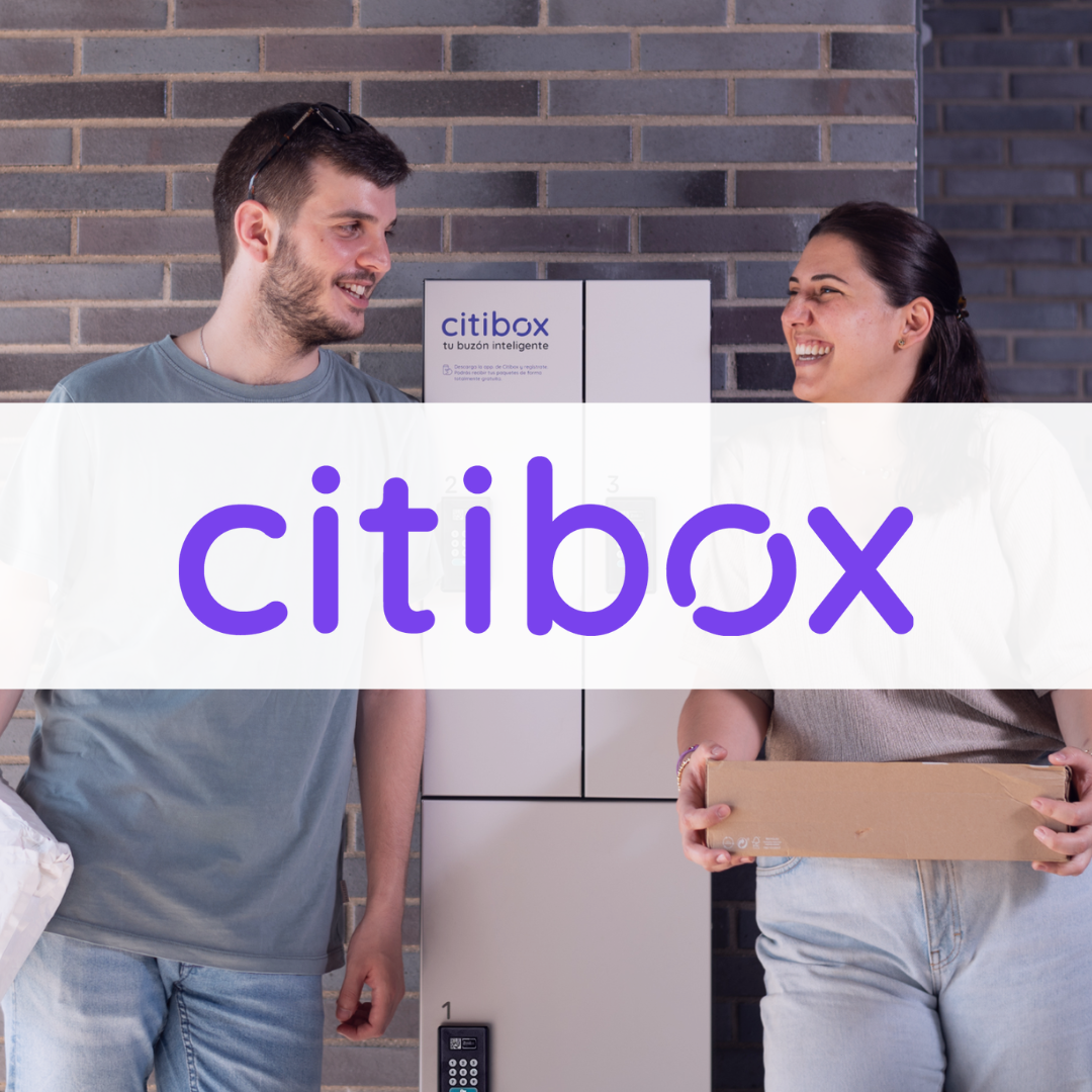 Smart Spanish mailboxes, with the Citibox logo overlaid, following their $80m raise