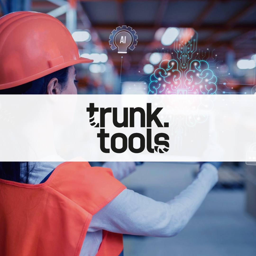 AI platform for the construction industry, with the Trunk Tools logo overlaid, following their $20M raise