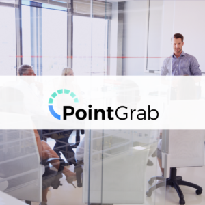 Workspace with the Pointgrab logo overlaid