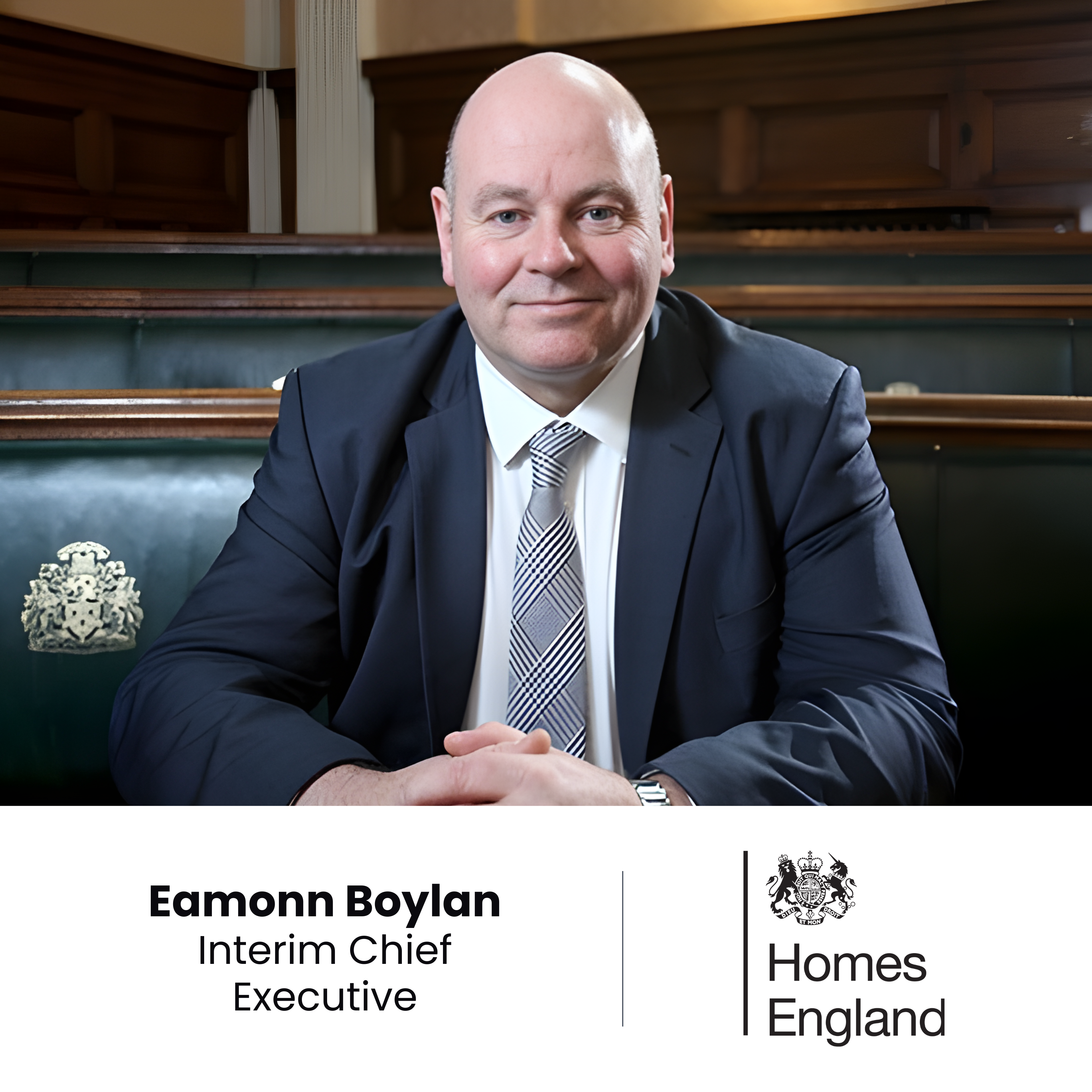 Eamonn Boylan, Homes England New Interim Chief Executive​