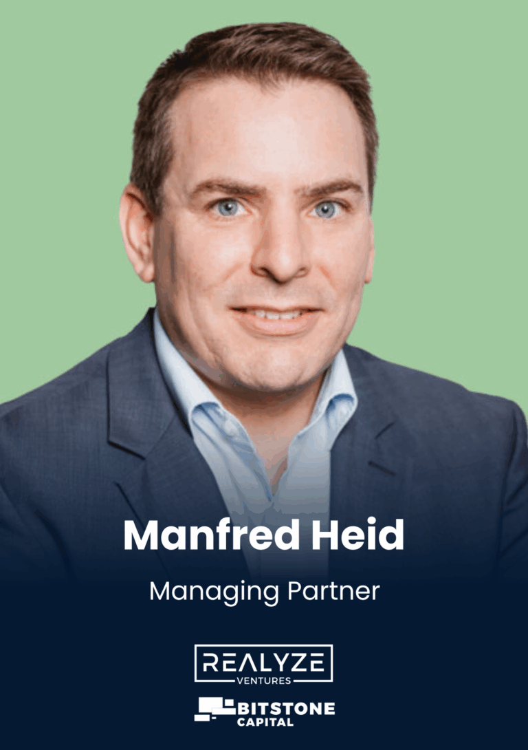 Manfred Heid, Managing Partner, Realyze Ventures & Bitstone Capital