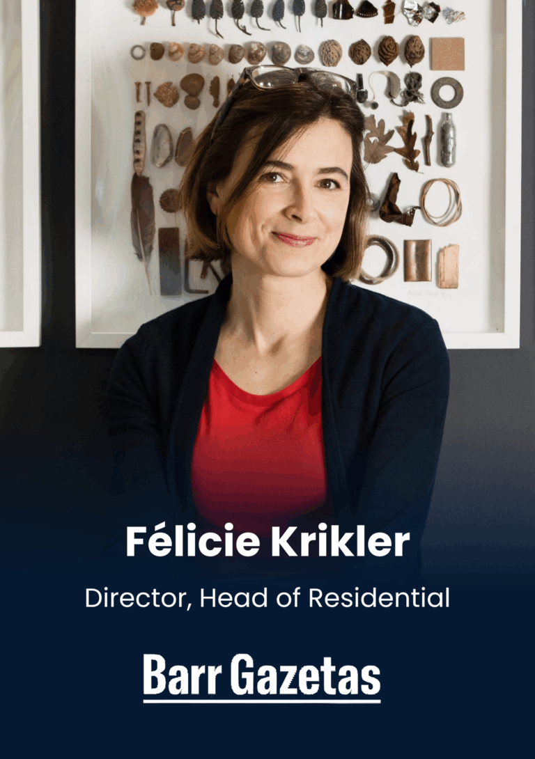 Félicie Krikler, Felicie Krikler, Director, Head of Residential, Barr Gazetas