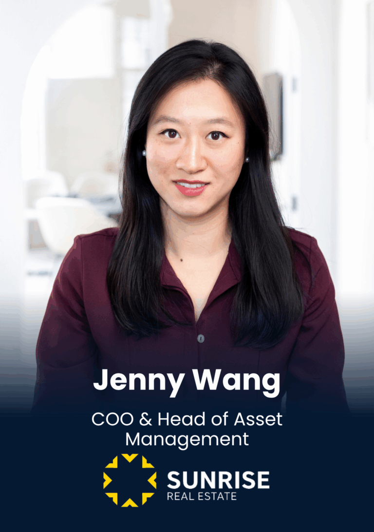 Jenny Wang, COO & Head of Asset Management, Sunrise Real Estate