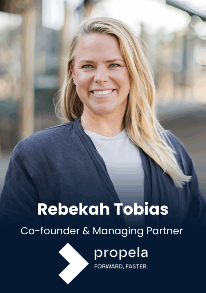 Rebekah Tobias, Co-founder & Managing Partner, Propela Ventures ltd