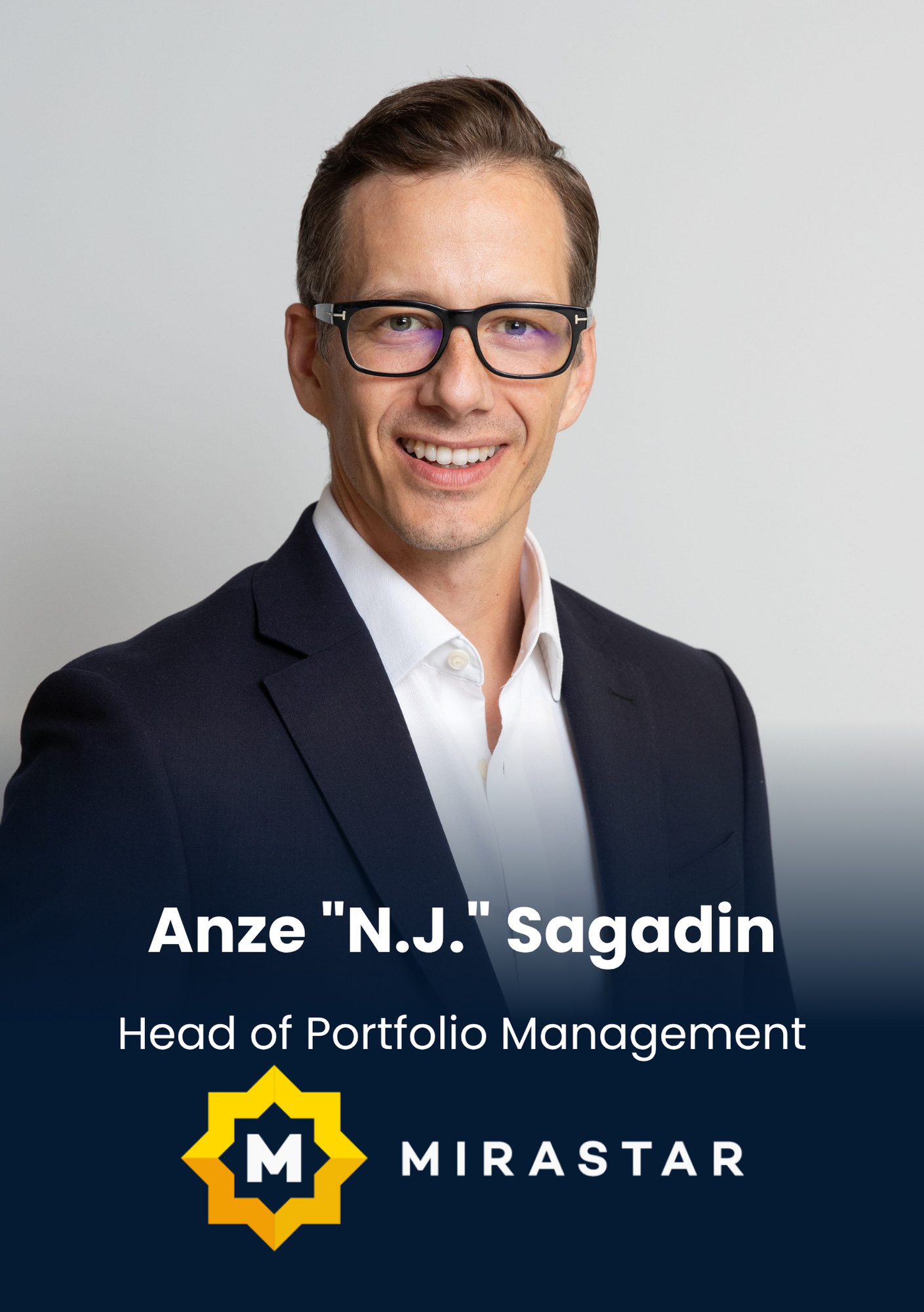 Anze "N.J." Sagadin, Head of Portfolio Management, Mirastar