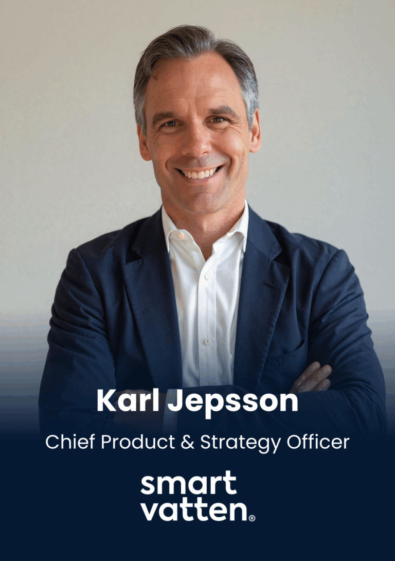 Karl Jepsson, Chief Product & Strategy Officer, Smartvatten