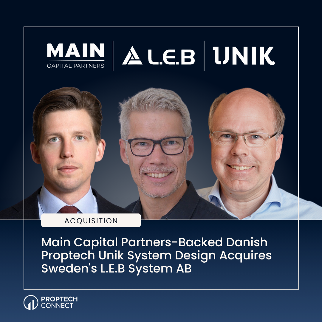 Main Capital Partners-Backed Danish Proptech Unik System Design Acquires Sweden's L.E.B System AB
