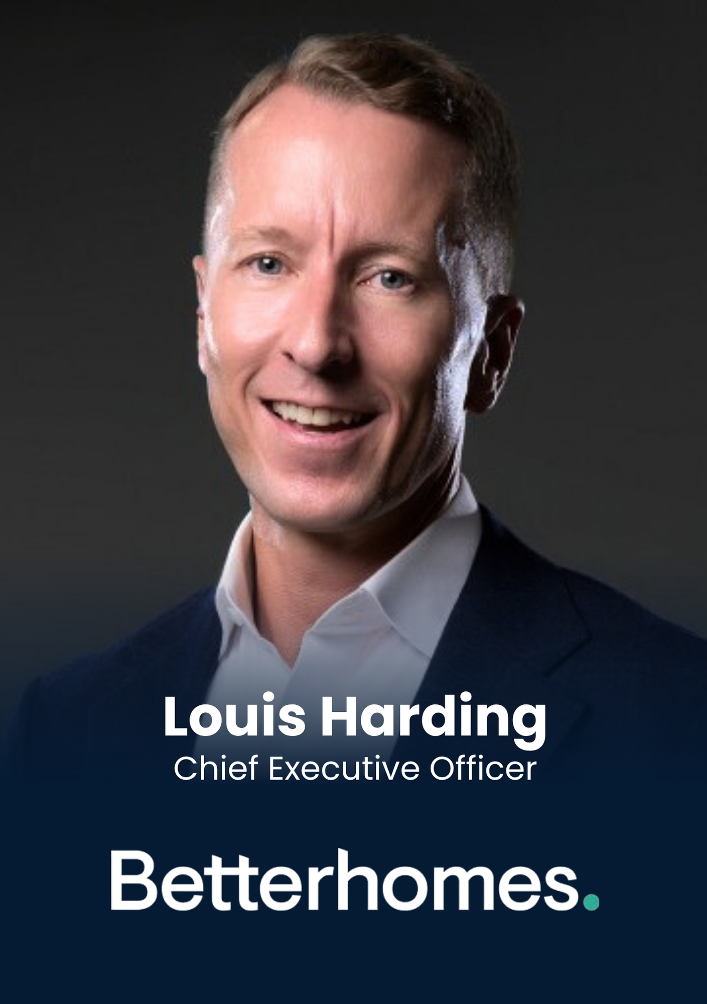 Louis Harding, CEO, BetterHomes is speaking at Middle East's largest real estate tech event.