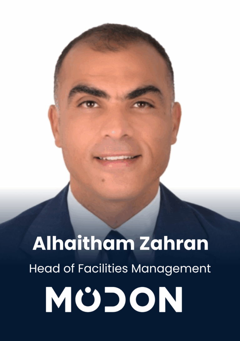 Alhaitham Zahran, Head of Facilities Management at MODON is speaking at Middle East's largest real estate tech event.