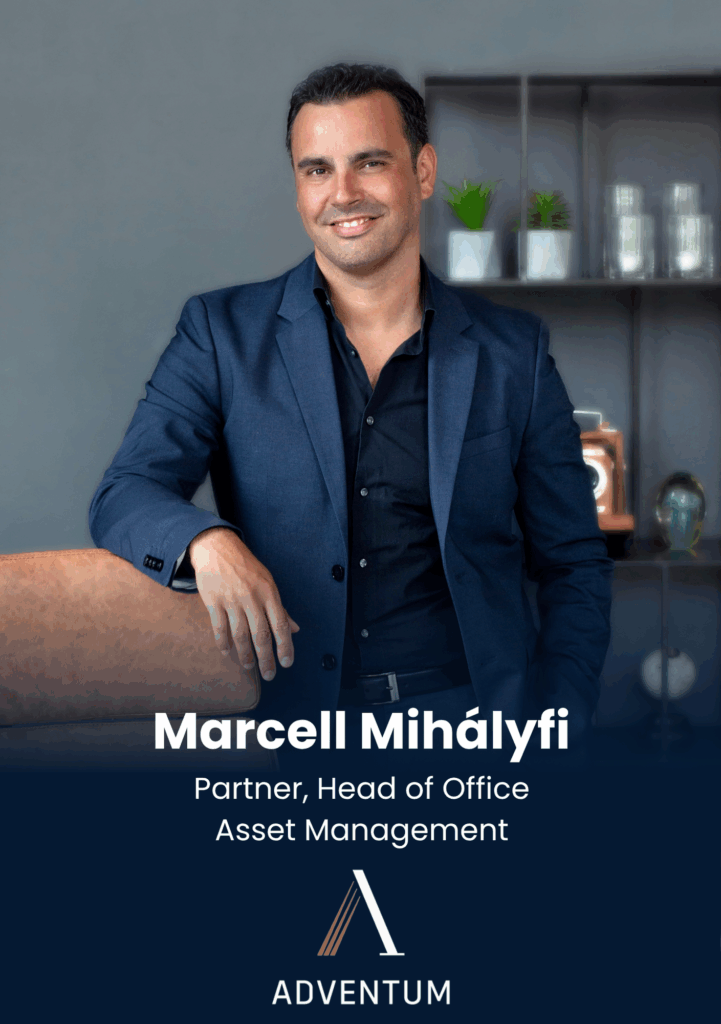 Marcell Mihályfi, Partner, Head of Office Asset Management, Adventum Group
