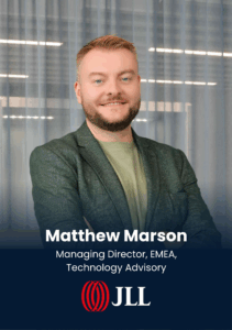 Matthew Marson, Managing Director, EMEA, Technology Advisory, JLL is speaking at Middle East's largest real estate tech event.