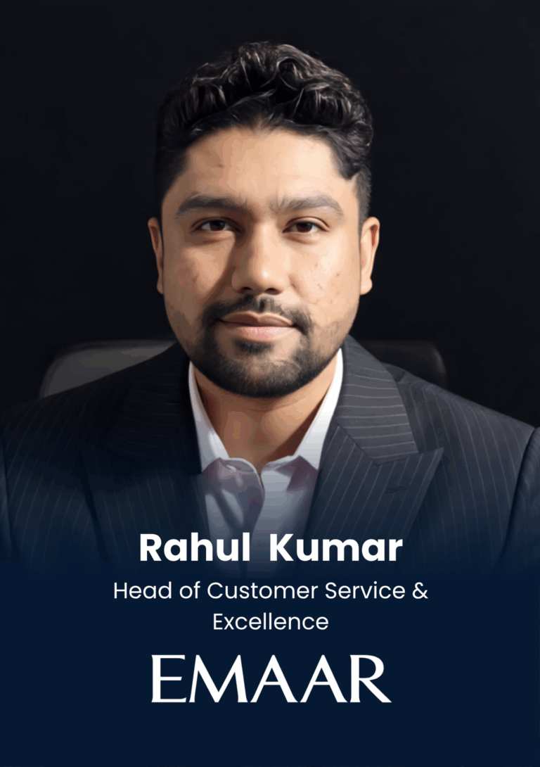 Rahul Kumar, Head of Customer Service & Excellence, EMAAR