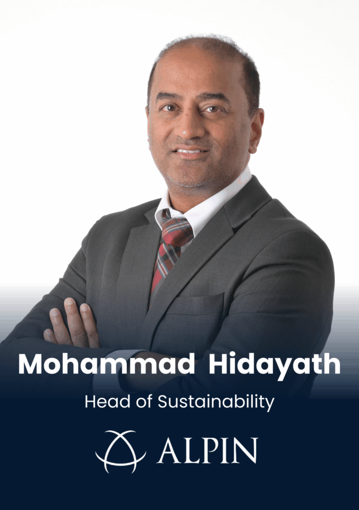 Mohammad Hidayath, Head of Sustainability, Alpin Limited is speaking at Middle East's largest real estate tech event.