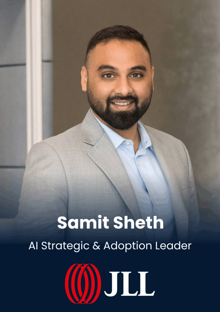 Samit Sheth, AI Strategic & Adoption Leader, JLL is speaking at Middle East's largest real estate tech event.