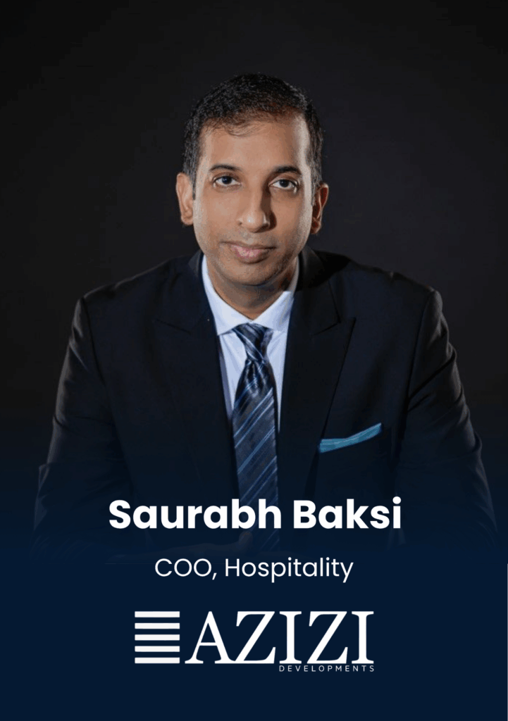 Saurabh Baksi, COO, Hospitality, Azizi Developments is speaking at Middle East's largest real estate tech event.