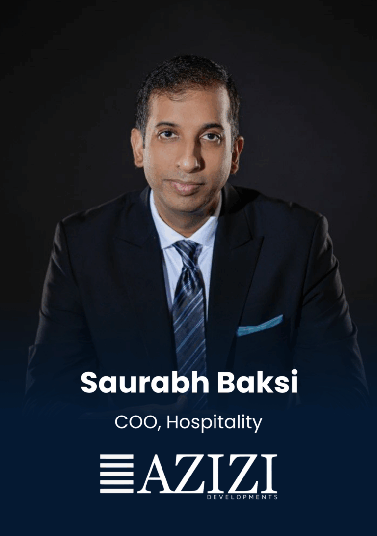 Saurabh Baksi, COO, Hospitality, Azizi Developments is speaking at Middle East's largest real estate tech event.