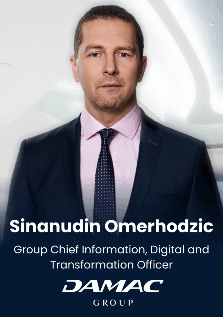 Sinanudin Omerhodzic, Group Chief Information, Digital and Transformation Officer, DAMAC Group is speaking at Middle East's largest real estate tech event.