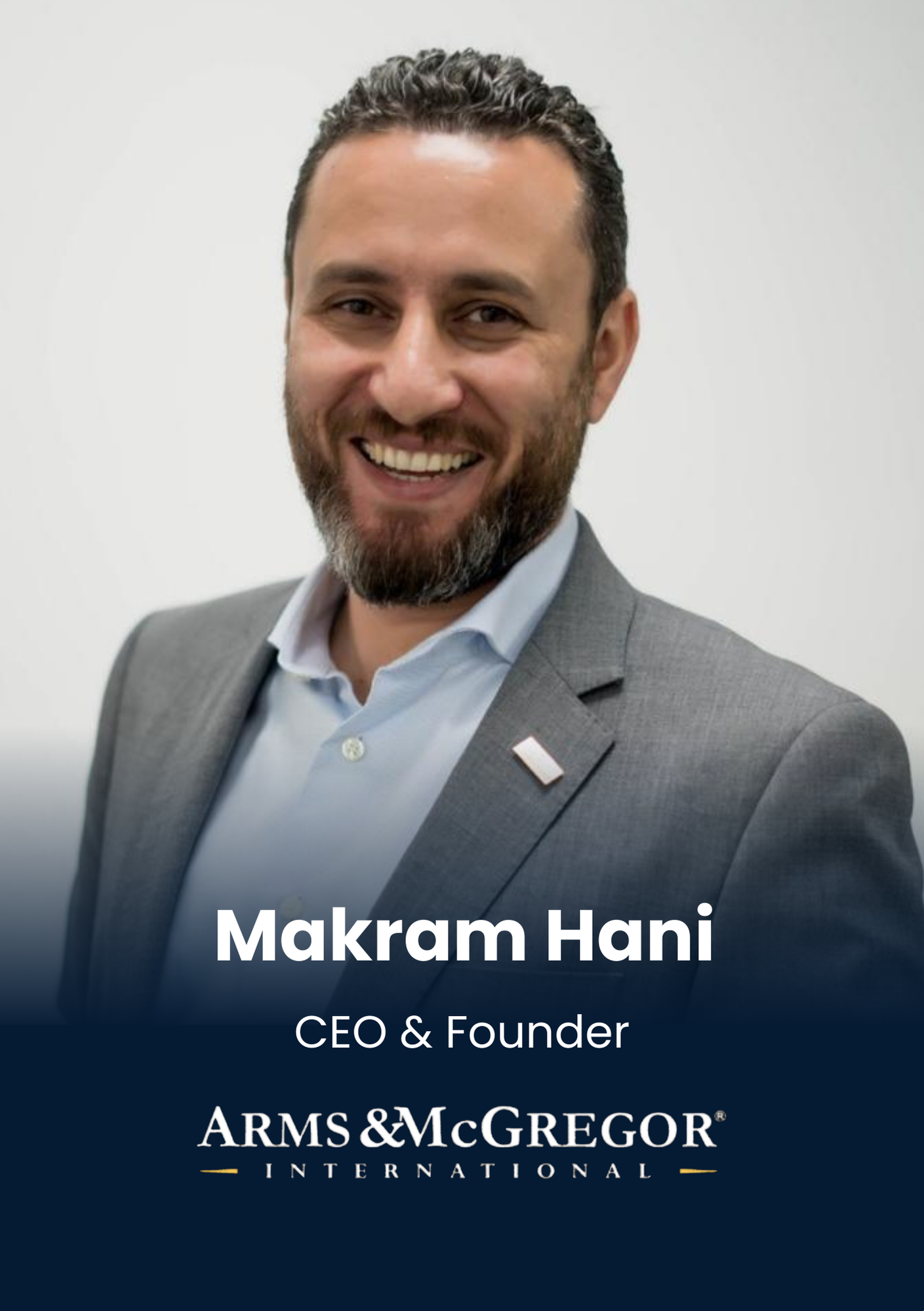 Makram Hani, CEO & Founder, Arms & McGregor International is speaking at Middle East's largest real estate tech event.