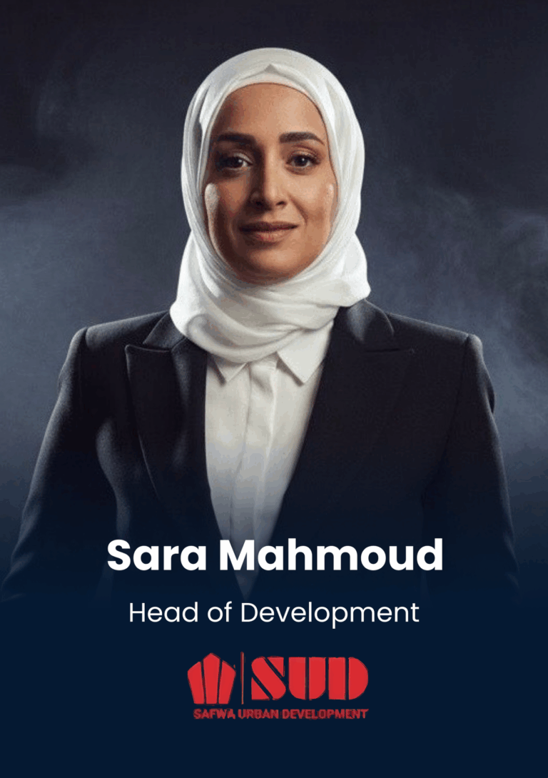 Sara Mahmoud, Head of Development, Safwa Urban Development