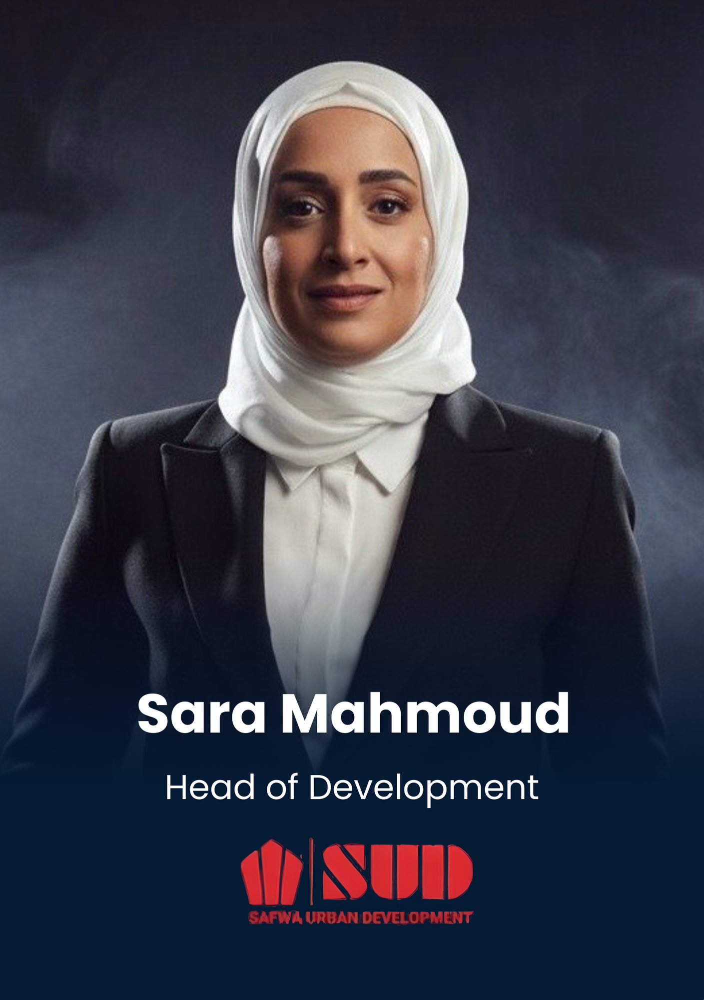 Sara Mahmoud, Head of Development, Safwa Urban Development