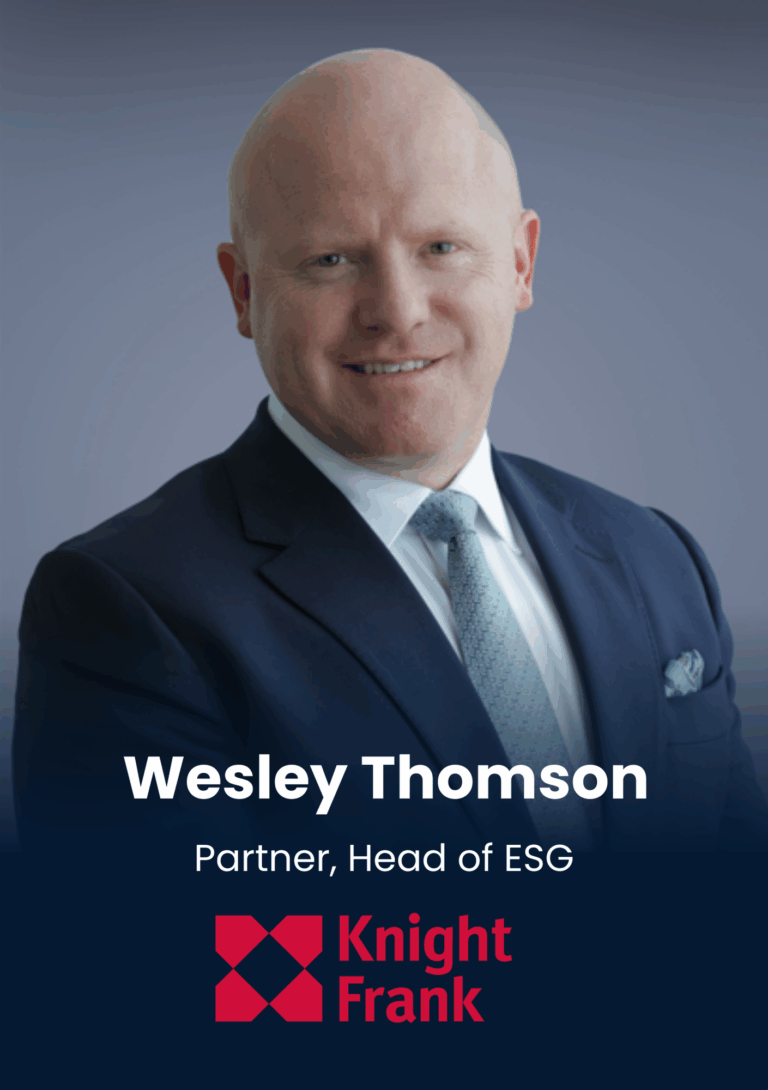 Wesley Thomson, Partner, Head of ESG, Knight Frank is speaking at Middle East's largest real estate tech event.