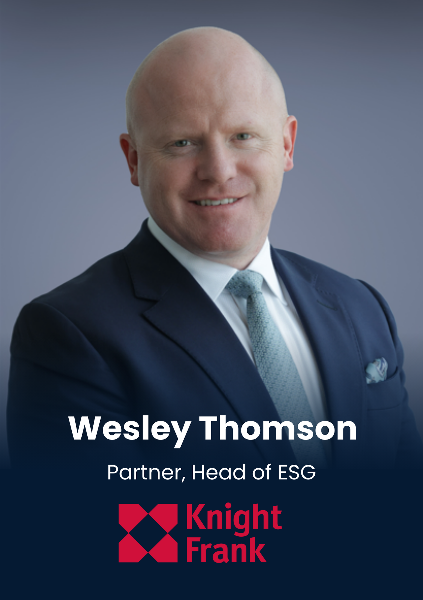 Wesley Thomson, Partner, Head of ESG, Knight Frank is speaking at Middle East's largest real estate tech event.