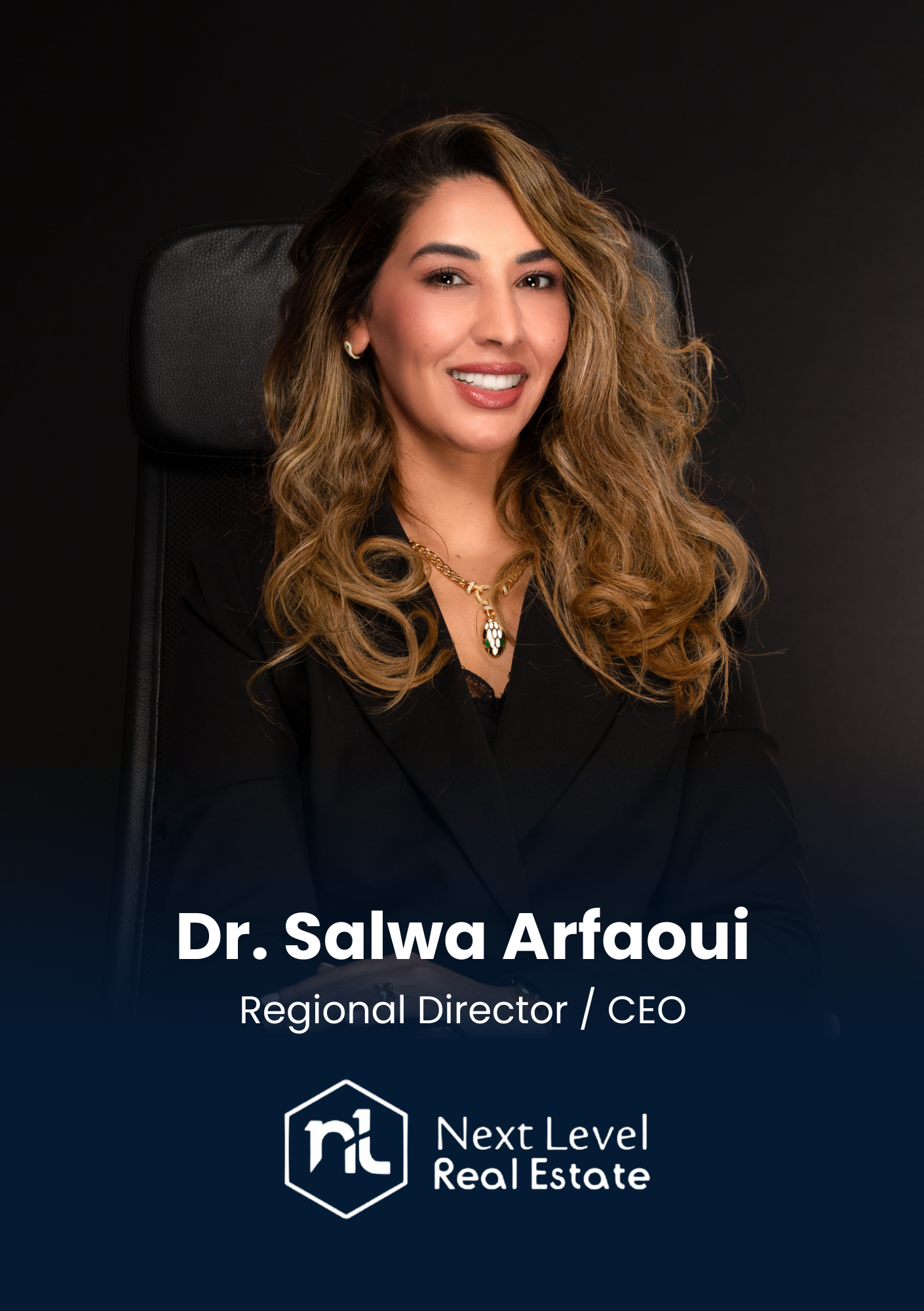 Dr. Salwa Arfaoui, Regional Director / CEO, Next Level Real Estate / Women of Vision is speaking at Middle East's largest real estate tech event.