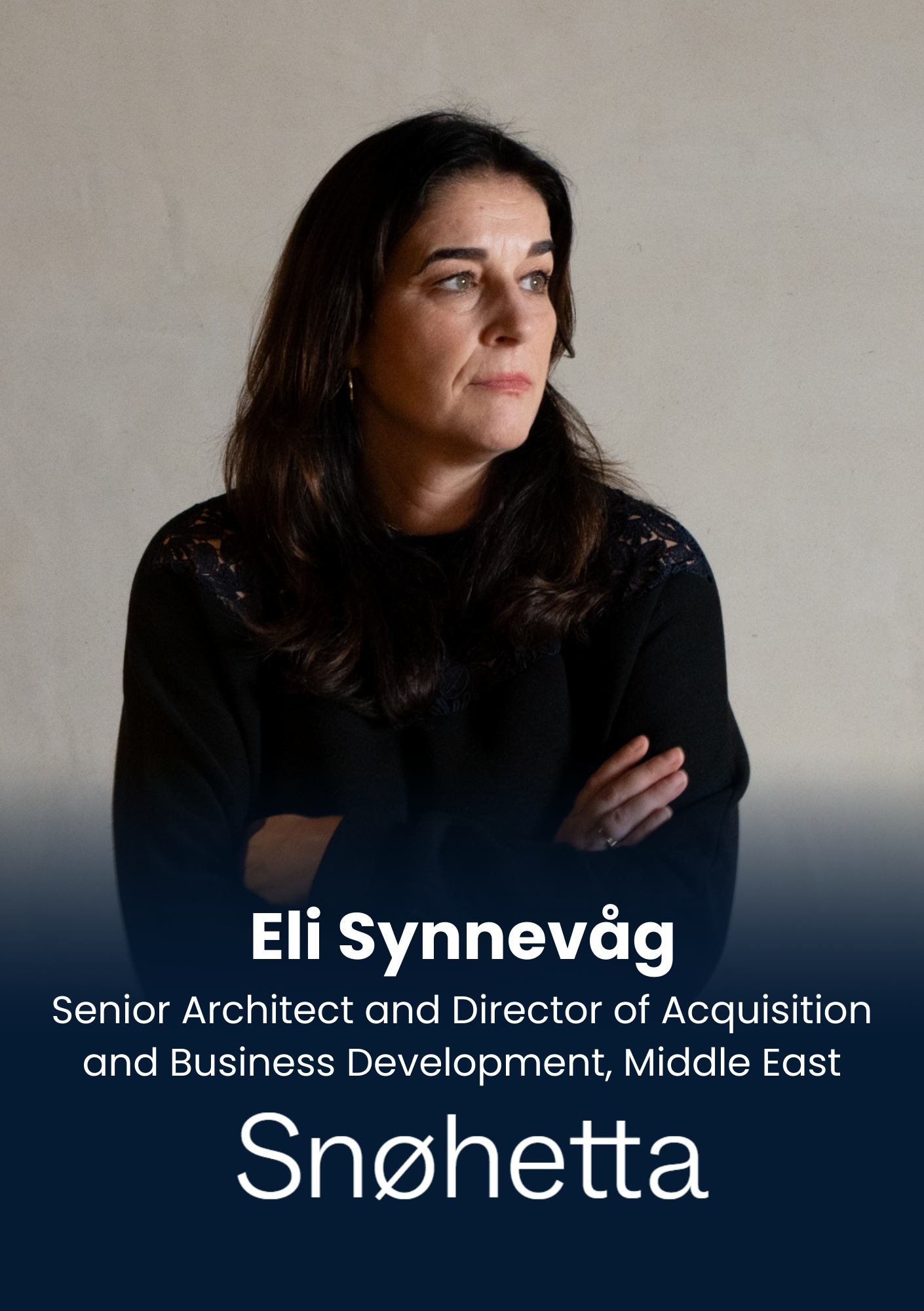 Eli Synnevåg, Senior Architect and Director of Acquisition and Business Development, Middle East, Snøhetta AS is speaking at Middle East's largest real estate tech event.