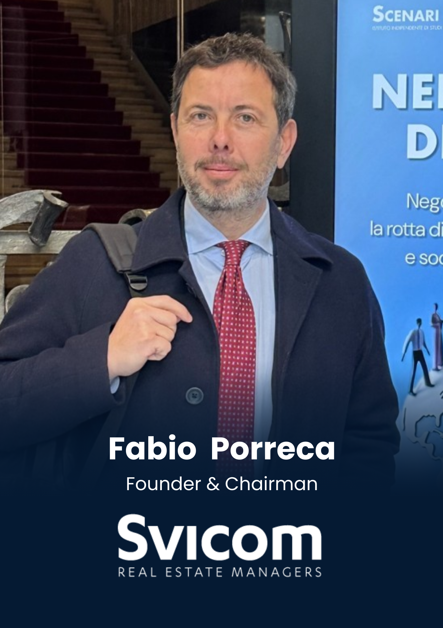 Fabio Porreca, Founder & Chairman, Svicom S.p.A. Società Benefit is speaking at Middle East's largest real estate tech event.