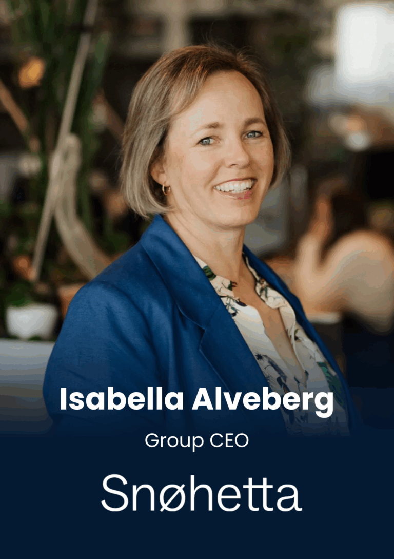 Isabella Alveberg, Group CEO, Snøhetta AS