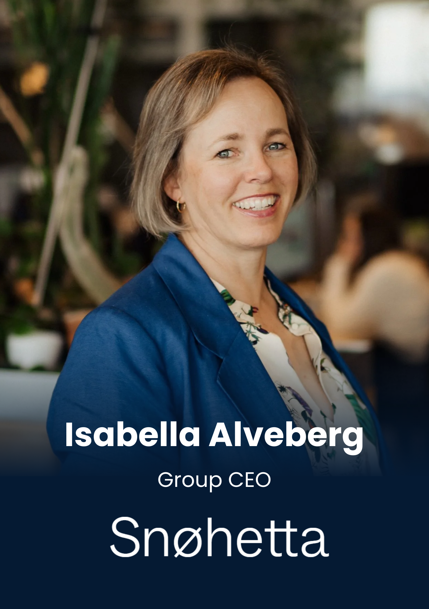 Isabella Alveberg, Group CEO, Snøhetta AS