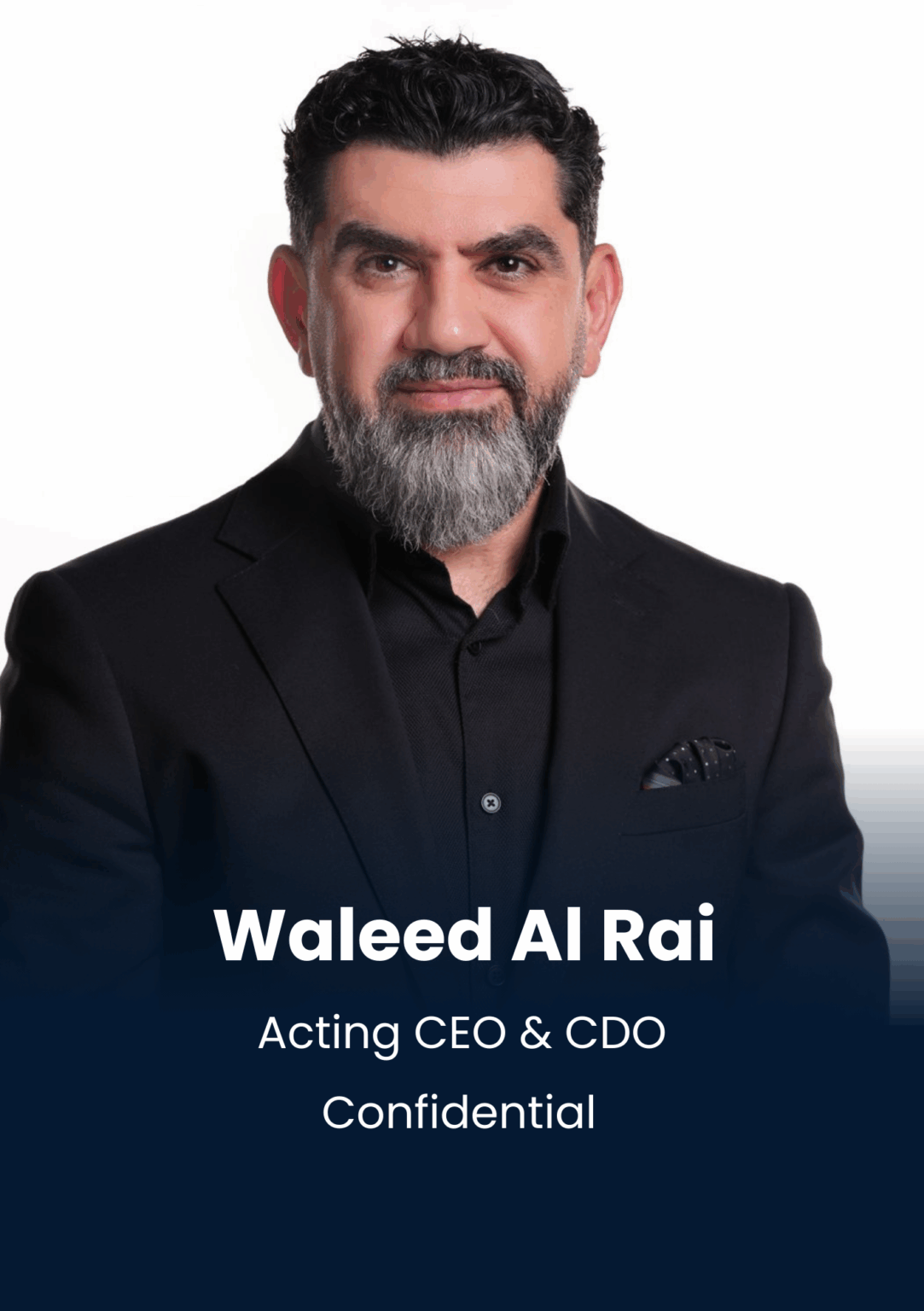 Waleed Roonjho Waleed AlRai, Acting CEO & CDO, Confidential