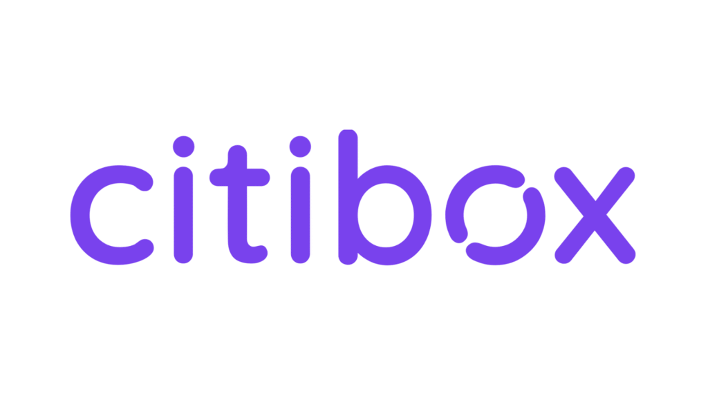 Citibox logo in a purple rounded font on a white background