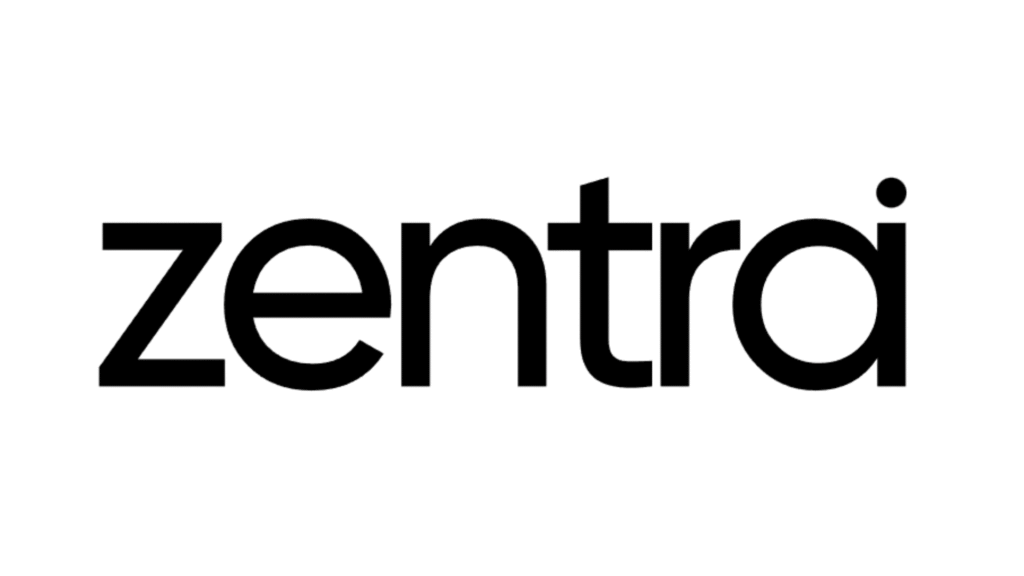 The word 'zentroi' in bold black letters on a white background.