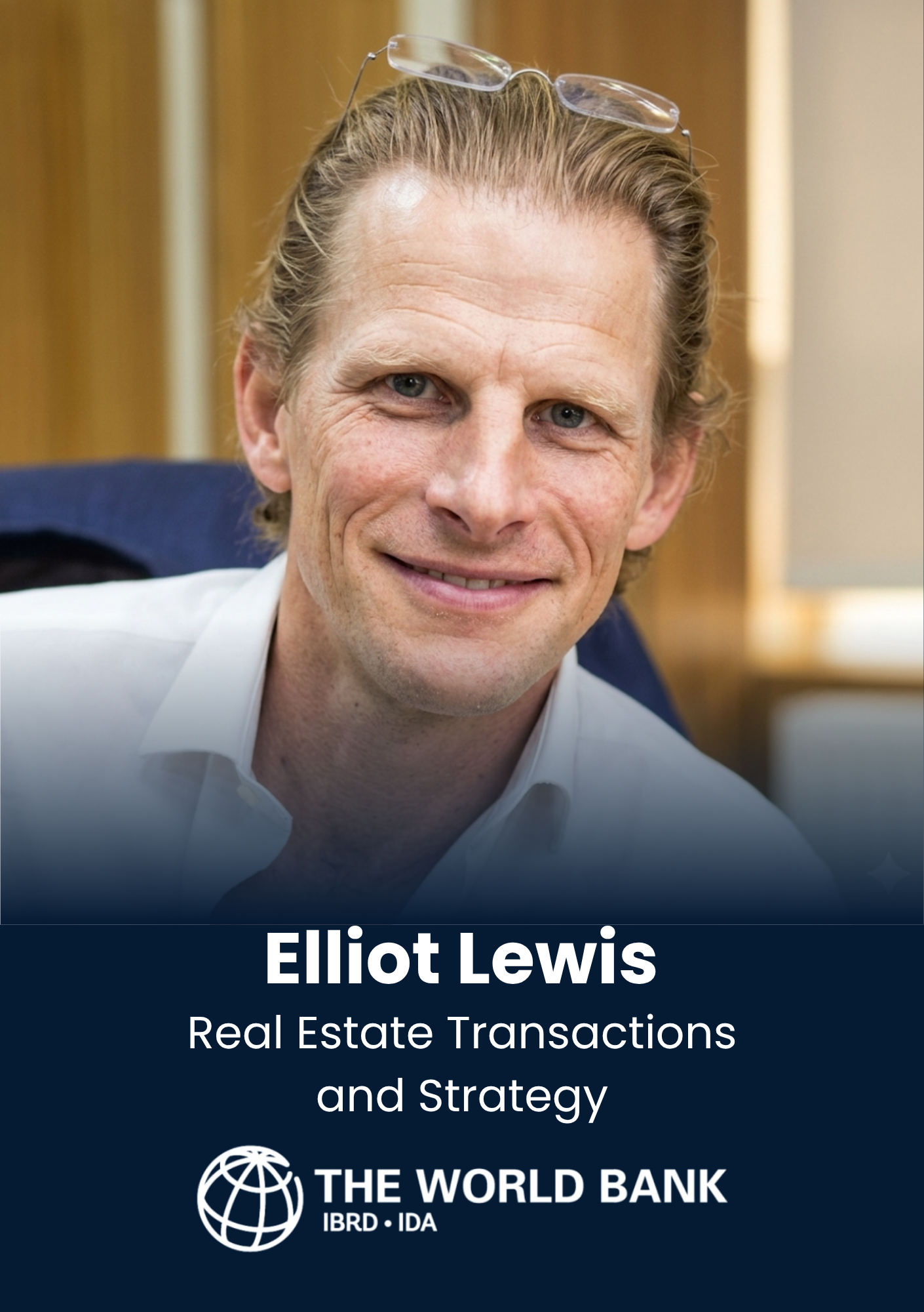 Elliot Lewis, Real Estate Transactions and Strategy, The World Bank, speaker profile at PropTech Connect.
