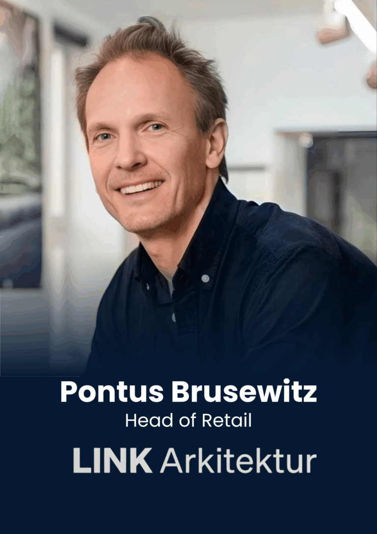 Pontus Brusewitz, Head of Retail, LINK Arkitektur, speaker profile at PropTech Connect