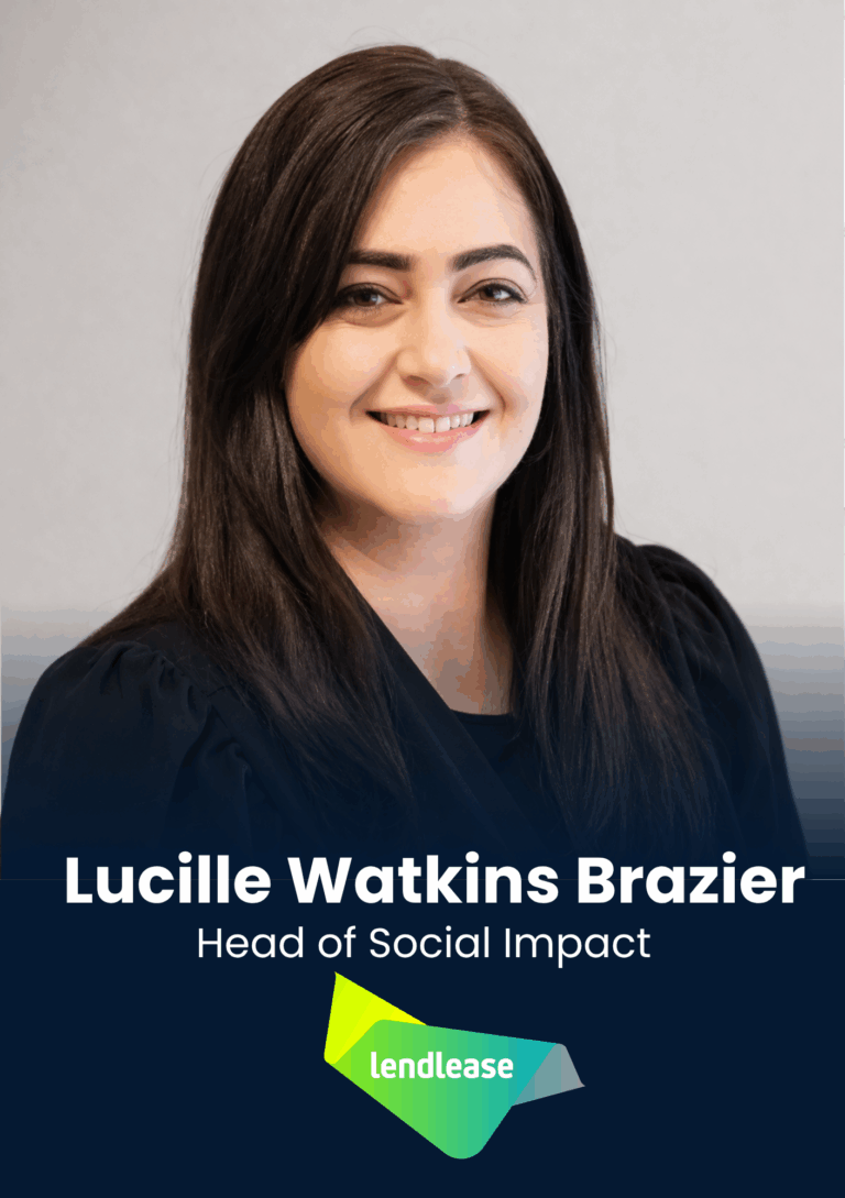 Lucille Watkins Brazier, Head of Social Impact, Lendlease, speaker profile at PropTech Connect.