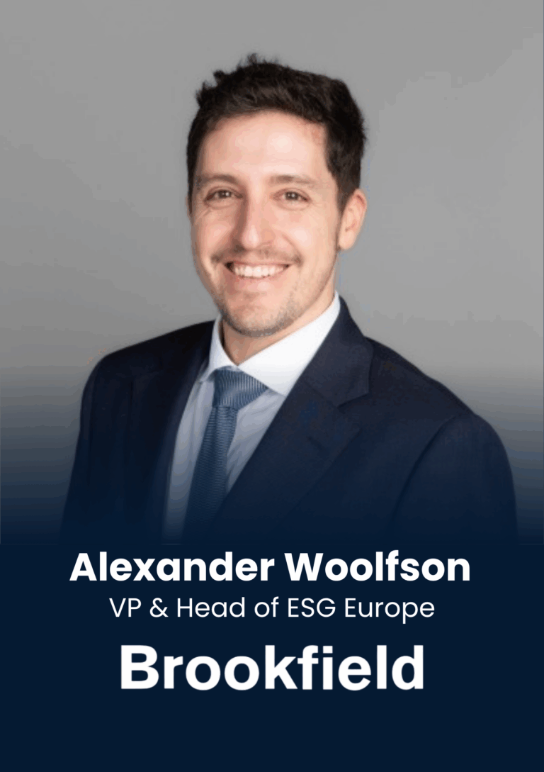 Alexander Woolfson, VP & Head of ESG Europe, Brookfield Asset Management