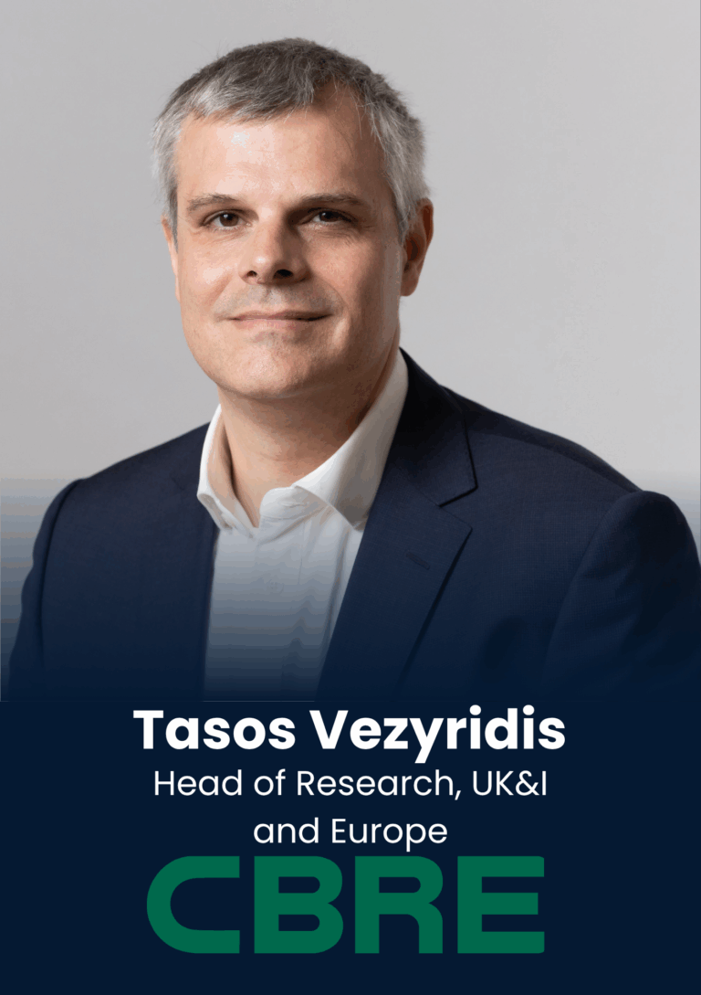 Tasos Vezyridis, Head of Research, UK&I and Europe, CBRE