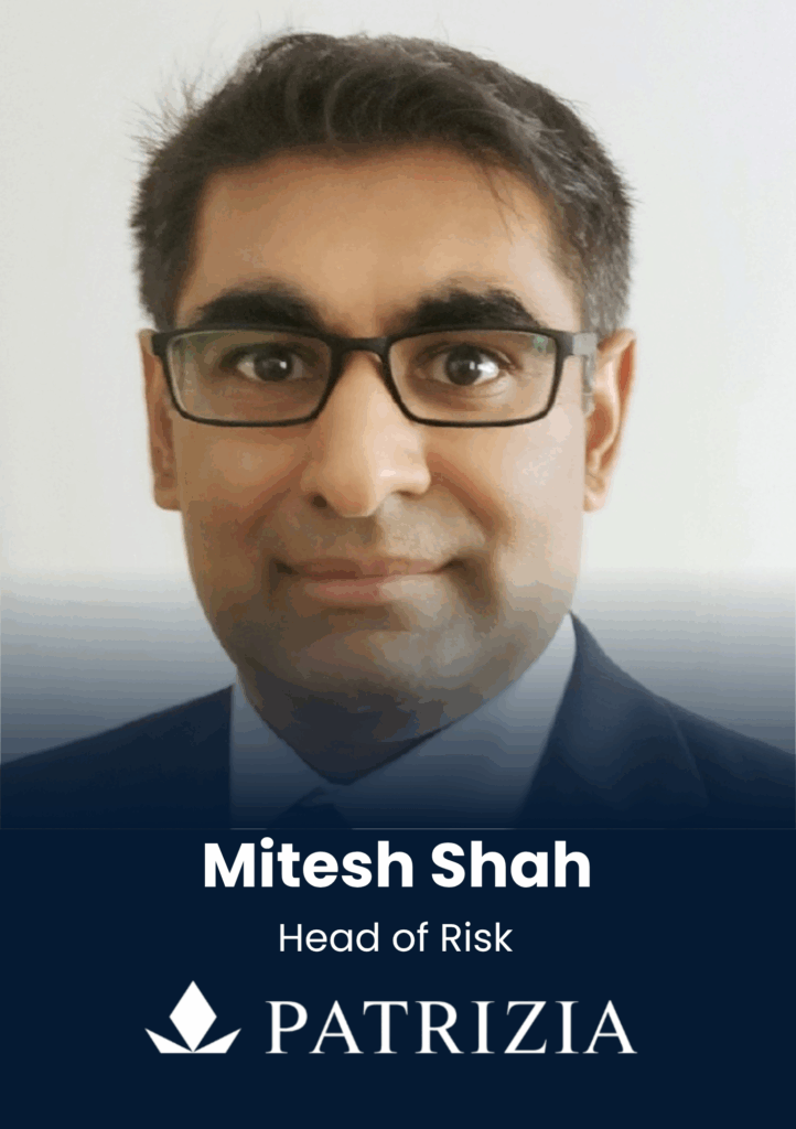 Mitesh Shah, Head of Risk, Patrizia, speaker profile at PropTech Connect.